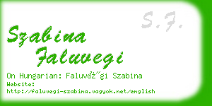 szabina faluvegi business card